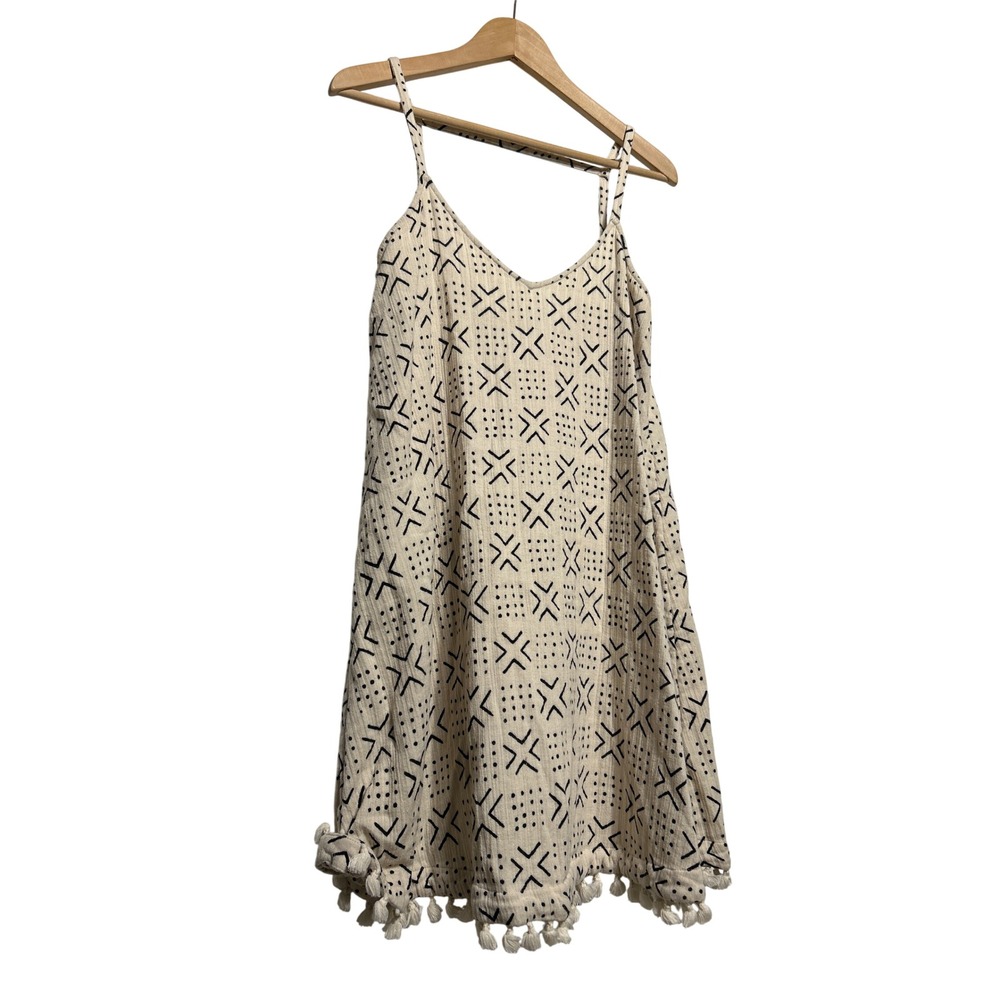 Madewell Tassel Gauze Cotton Shaka Cover Up Mini Dress Size‎ Small EUC
